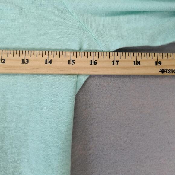 Lilly Pulitzer Mint Green Tunic Top Women's M Side Slits 3/4 Sleeve Embroidered - Picture 5 of 10